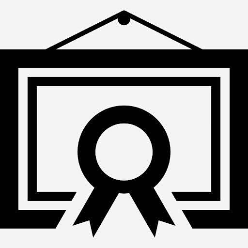 证书图标https88iconcom墙展示教育证书识别认证挂经院哲学家