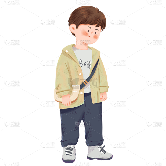 手绘-小孩人物元素
