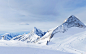 冬季 雪山背景