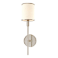 Hudson Valley - Aberdeen 1 Light Wall Sconce, Polished Nickel - We set uniquely tailored shades upon lofty stems in the impeccable Aberdeen collection a classical sense of proportion: Aberdeen. Finish: Polished Nickel. Overall Dimension: H 17.5 x Ext 6 x 
