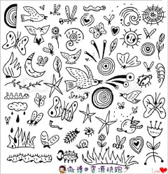【手绘手帐插画素材】#资源分享# #手帐# #简笔画# 春夏秋冬四季篇 