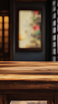 花瓣素材_家居系列-通用-写实传统木桌背景图片_193675453