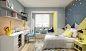 保利星海小镇-蓝悦|一居室现代装修设计方案儿童房效果图