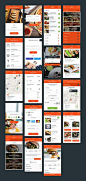 Professional high-quality iOS Flat UI Bundle for Food & Resto Delivery apps. Each screen is carefully assembled in Photoshop formats. High-quality components that have been precisely designed to make your app work seamlessly.