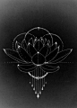 Tattoo graphic idea - lotus drawing