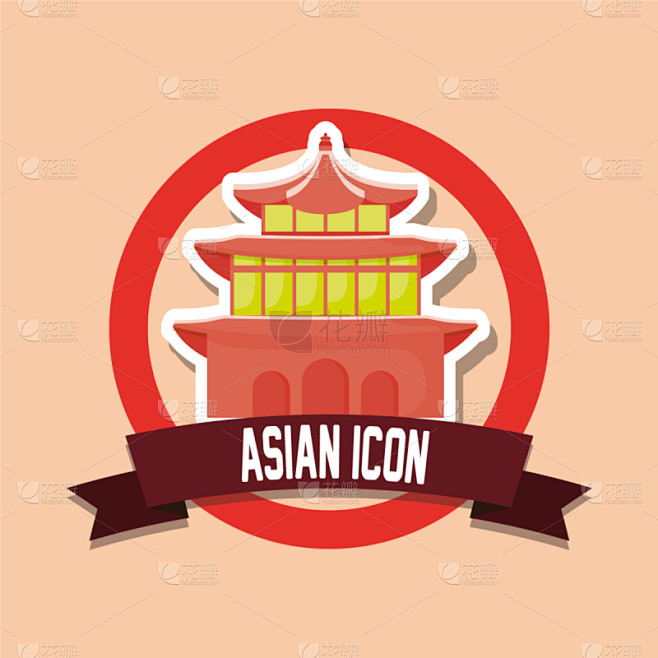 亚洲,计算机图标,式样,华丽的,传统,传统节日,自然美,东亚,复古