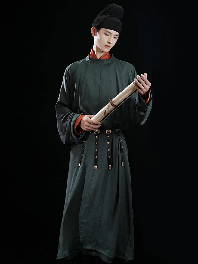 绣罗衣临松唐制圆领袍缺胯袍原创汉服男女初春复原中国风非古装-淘宝网-花瓣网