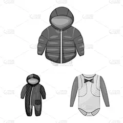 衣服,品牌名称,纺织品,儿童,幼儿,婴儿,冬天,灰色,可爱的,布置