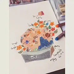 ■精品插画课｜巧克力电台带你走进油画棒的世界