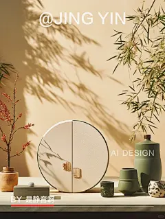 AI概念摄影｜东方美学 国风礼盒场景