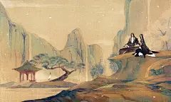 手绘古风人物系列-一双... 古装情侣&amp;美人背影 &amp; 古风美人&amp;手绘情侣头像&amp;古风场景&amp;古风意境&amp;古风手绘&amp;古风风景&amp;唯美古风&amp;一生一世一双人... (1276×765)