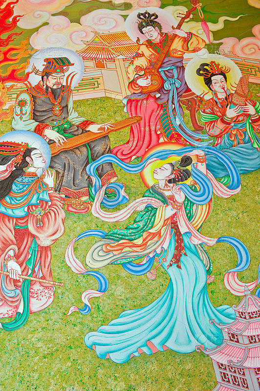 中国古代壁画。