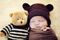 love this baby pic with favorite stuffed animal