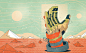 digital illustration emerging future imortality magazine Scifi Technology vector vr