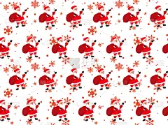 小熊无缝图案圣诞矢量圣诞老人帽子卡通围巾孤立重复壁纸泰迪瓷砖背景插图涂鸦设计