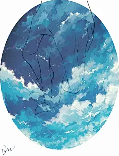 #插画##唯美##意境##牵手##二次元##清新##手绘#