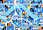city map Mural geometric abstract flat vector animals people ILLUSTRATION 