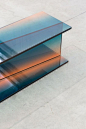 Shaping colour by Germans Ermičs • Through this project, Germans researches the relationship between colour and shape, plays with gradients and shades and creates astonishing glass-colored pieces of furniture and sculptures. • ForeignRooftops.com