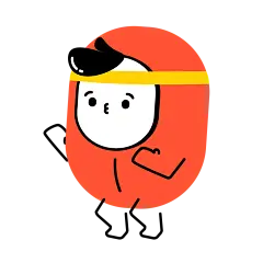 可爱小人日常插画图标 icon 涂鸦 黑白简笔画 插画 漫画 卡通Work_out
