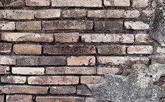 开裂的混凝土复古砖墙背景