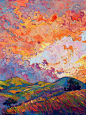 艺术家erin hanson｜斑斓绝美的色感。 - 小红书