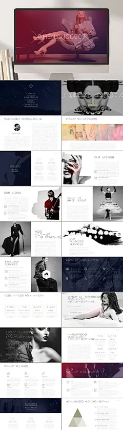 商务高端大气欧美高端工作总结PPT