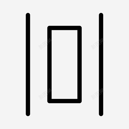 垂直分布工具侧面图标 长度 icon 标识 标志 UI图标 设计图片 免费下载 页面网页 平面电商 创意素材