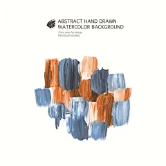 文艺水彩笔触水墨艺术颜料背景海报泼墨 AI矢量设计元素  (5)