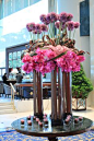 Harmonious flower arrangement brightening up our Lobby.