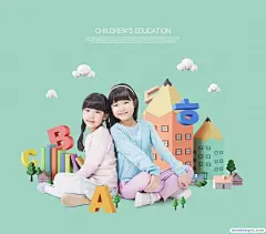 图片[19]-15 款小孩 逻辑思维 艺术创意 教育 开发智力 想象力 少儿 机器人 PSD 海报模板 素材-爱设计爱分享c