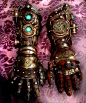 Custom made Steampunk Robot Arm gauntlet #采集大赛# #steampunk #