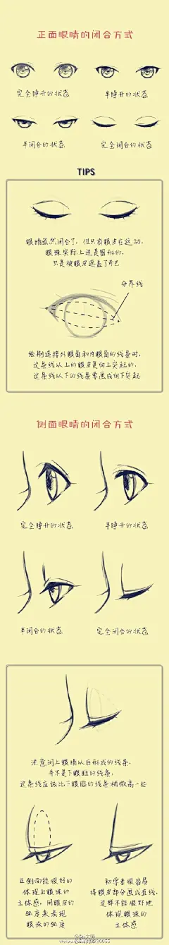 #绘画学习# 给大家分享一个手绘参考，关于不同年龄的身段比，各角度眼睛的闭合方式，睫毛，鞋子，男性臀部的设计绘制。。。。转给有需要的伙伴们吧~