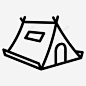 野餐帐篷小屋住宿 UI图标 设计图片 免费下载 页面网页 平面电商 创意素材