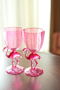 Pink flamingo toasting glasses!!!! I have these and they are so cute.