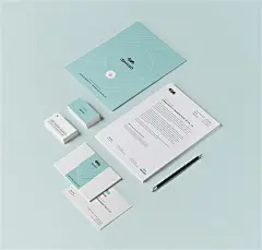 海报宣传单DM单单页名片信封信纸样机