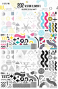 ps30|几何抽象波浪圆点阵图形banner海报背景装饰PNG免扣设计素材-淘宝网