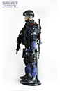 特警部队军事武器军人1/6比例SWAT12寸关节可动 兵人模型男孩礼物-淘宝网