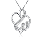 Wholesale SJ Ebay Hot Sale Copper 925 Sterling Silver Plated Pave White Cubic Zirconia Filigree Heart Shape Pendant Necklace - Alibaba.com : Wholesale SJ Ebay Hot Sale Copper 925 Sterling Silver Plated Pave White Cubic Zirconia Filigree Heart Shape Pendan