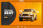 Car rental and Automotive web banner template