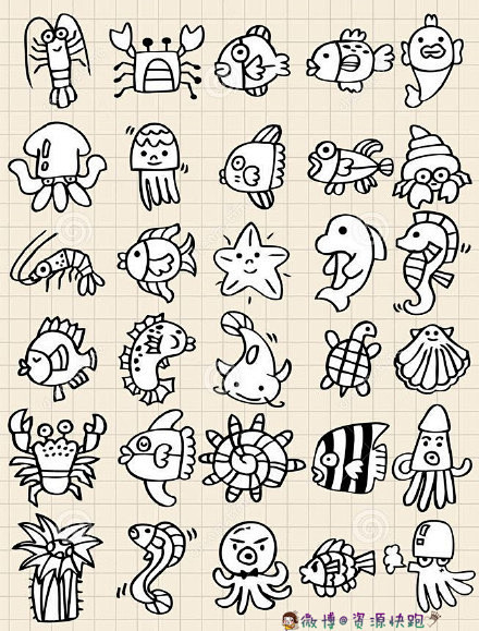 【手绘手帐漫画素材】#资源分享# #手帐...