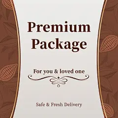 Brown Hand Painted Leaf White Valentine's Day Chocolate Promotion Ecommerce Product Image