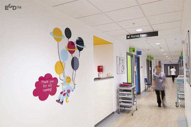 伦敦彻西儿童医院EGD环境空间创意图形设...