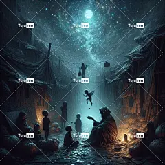 Ai产生的 贫穷的 无家可归 家庭 贫困 沮丧 饥饿的 悲伤
