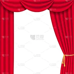 红色,窗帘,白色背景,分离着色,白色,夜晚,管弦乐队,戏剧表演,高雅,写实