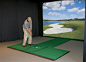 The high definition golf simulator in the clubhouse gives golf enthusiasts a chance to get a game of golf in on a rainy day!