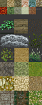 天下3山石场景地表植物贴图手游游戏美术资源素材