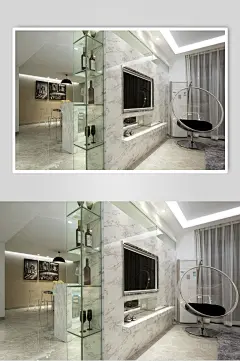 室内简约亚克力泡泡椅家居图片