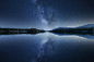 星夜下的水体