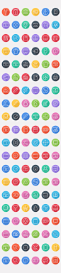 iOS8 Icons - Colorful Flat Icons - Line Icons Pack : iOS8 Icons - Colorful Flat Icons - Line Icons PackiOS8 Icons - 120+ Business and Lifestyle Flat Line Icons - Vector Icons - Flat Icons Pack for Designers and Developers.This is a big bundle of 120+ Busi