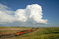 他乡的云。 摄影：Patrick Phelan. July 19, 2010。美国，内布拉斯加州，Crawford。